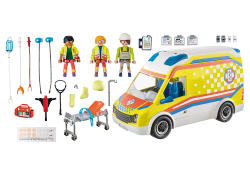 Ambulancia Con Luz Y Sonido Playmobil