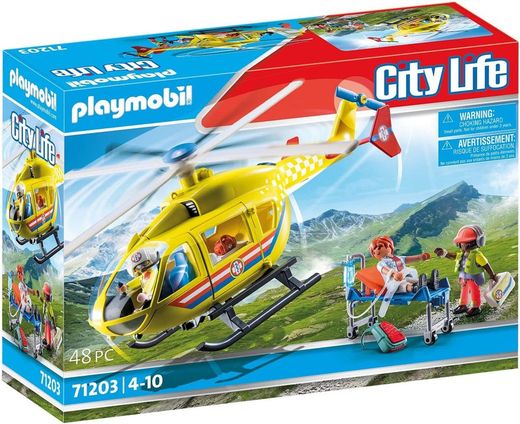 Helicóptero De Rescate Playmobil