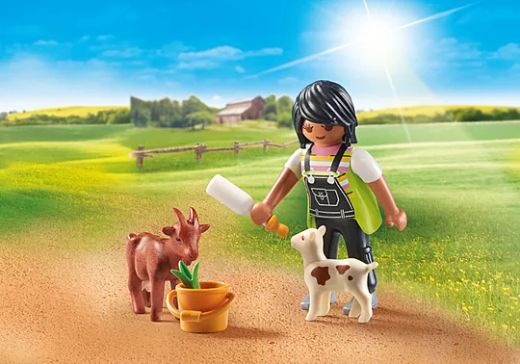 Playmobil Mujer Con Cabras