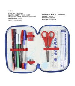Trousse à crayons triple Giotto SPIDERMAN