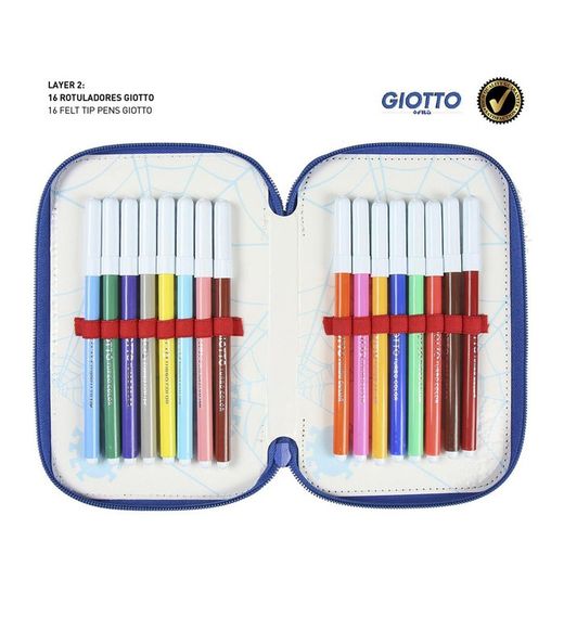 Trousse à crayons triple Giotto SPIDERMAN