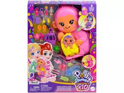 Polly Pocket Cofre Bolso Mama Oso Y Bebe Set Jgo
