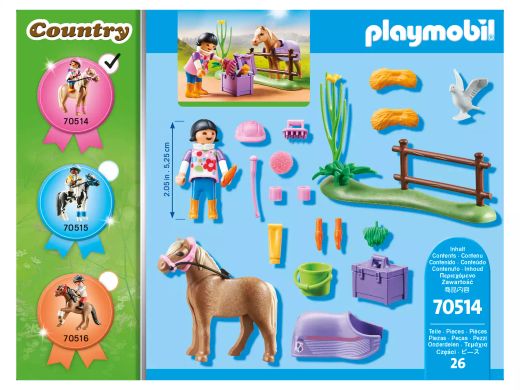 Country Poni Islandes C/Jinete Playmobil