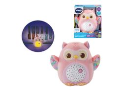 Proyector De Peluche Buho Estrellitas Rosa