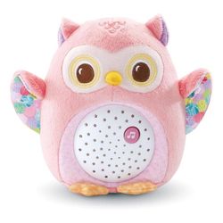 Proyector De Peluche Buho Estrellitas Rosa