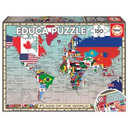 PUZ 150 FLAGS OF THE WORLD  "GEOPUZZLES"