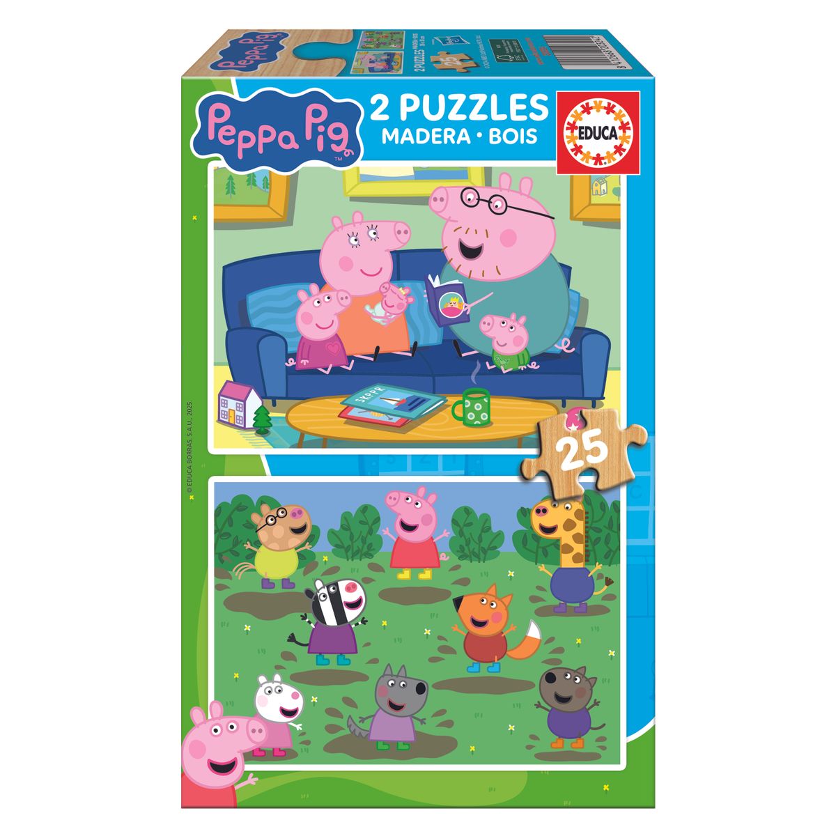 PUZ 2x25 PEPPA PIG (MADERA)