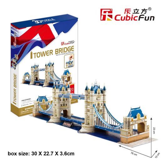 Puzlle 3D tower bridge 120 piezas