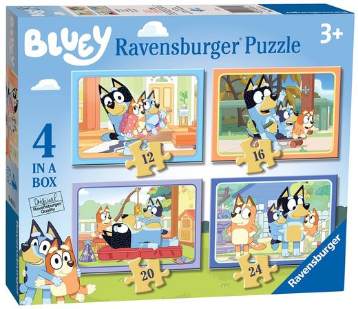 Puzzle 4 In A Box Bluey
