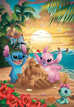 PUZZLE 500 DISNEY STITCH COMPACT BOX