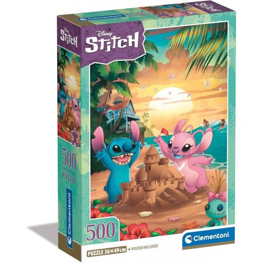 PUZZLE 500 DISNEY STITCH COMPACT BOX