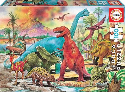 Puzzle dla dzieci 100szt. Dinozaur