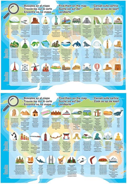 PZ 150 MAPAMUNDI ANIMALES FSC(R)