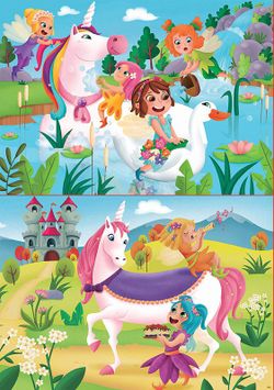 Puzzle de Unicornios Y Hadas 2X20 piezas