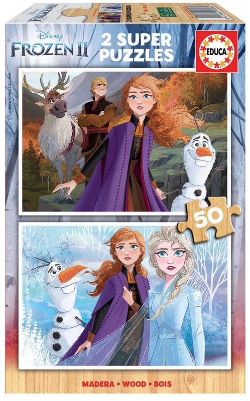 Puzzlez 2X50 piezas Frozen 2 - Educa 18086 — DonDino juguetes