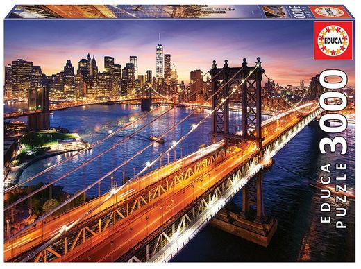 Puzzle 3000 piezas Manhattan Al Atardecer - Educa 18508