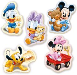 Educa - Baby Mickey Mouse 5 Puzzles Orogresivos de 3 a 5 Piezas, Multicolor (13813)