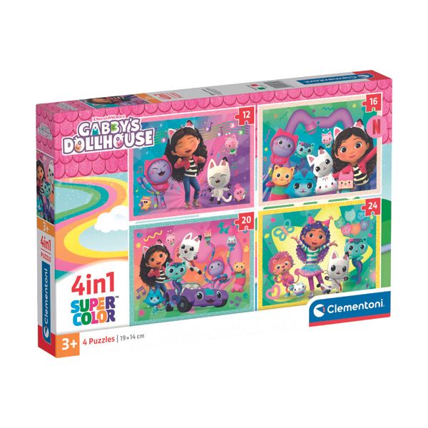 PZL 4 IN 1 GABBYS DOLLHOUSE de CLEMENTONI — DonDino juguetes