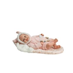 REBORN ARIAS 45 CM KIRA ROSA C/SACO DORMIR