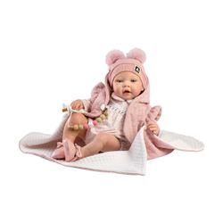 REBORN CANDELA 46 CM CUERPO TELA C/MANTITA
