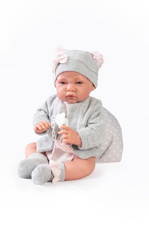 RECIEN NACIDA GRIS 40CM