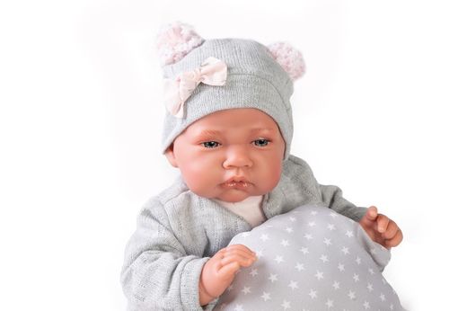 RECIEN NACIDA GRIS 40CM