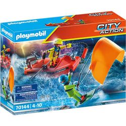 City Action Rescate Marítimo Kitesurf Con Bote Playmobil