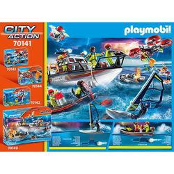 City Action Bote Rescue C/Windsurf Playmobil