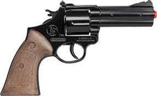 Revolver Policia 12 Tiros - Negro