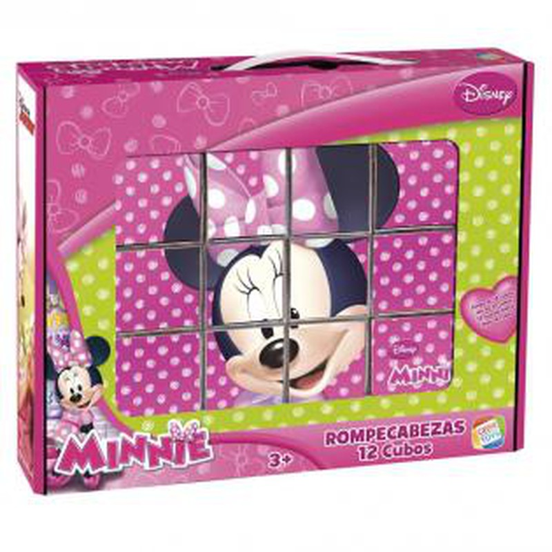 Cambios de Modernizar entrega Rompecabezas Minnie 12 cubos — DonDino juguetes