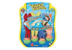 BLISTER  4 BOLAS SUMERGIBLES +6