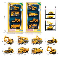 SET 4 VEHICULOS OP METAL 1:64