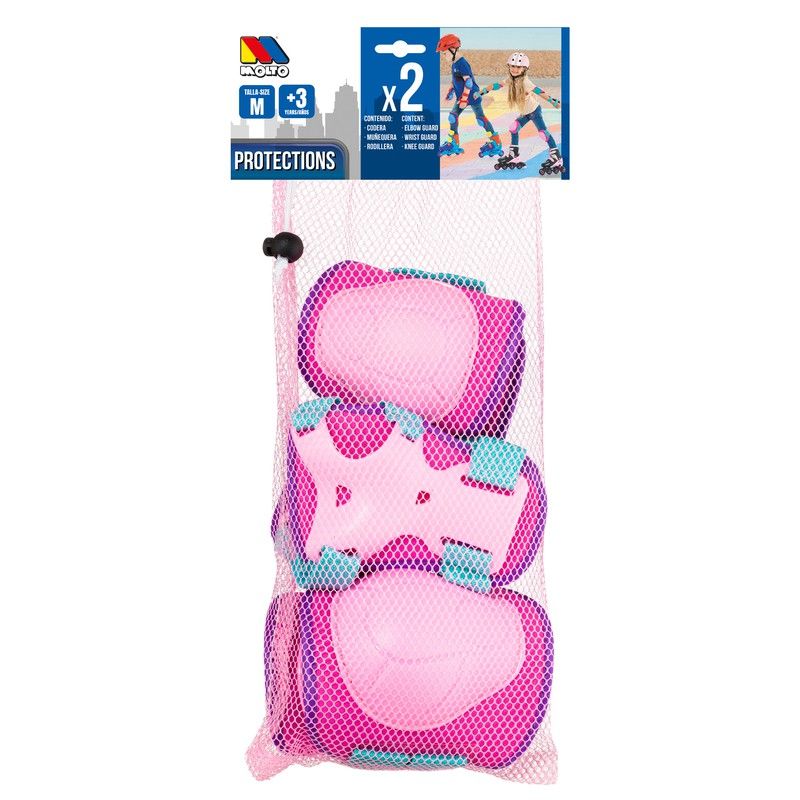 Set De Protecciones Rosa