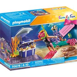 Playmobil Set De Regalo Buceadora De Tesoros