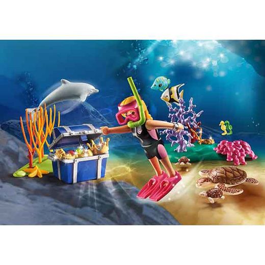 Playmobil Set De Regalo Buceadora De Tesoros