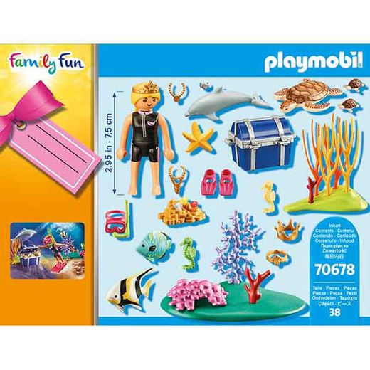 Playmobil Set De Regalo Buceadora De Tesoros