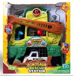 SET DINOSAURIO C/VEHICULO LUZ Y SONIDO