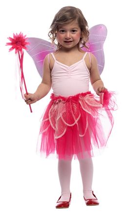 Set Hada Rosada Infantil 98-104cm 3-4 Años