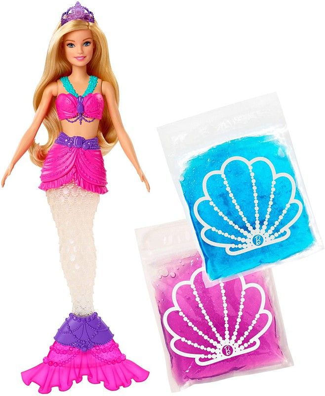 Barbie Cola De Sirena Con Slime Barbie Un Toque De Magia Sirena Malibú