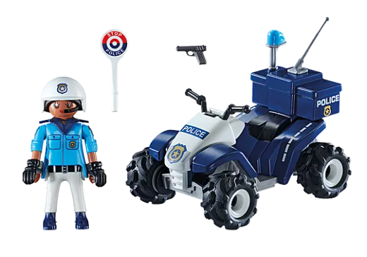 Speed Quad Policia Playmobil