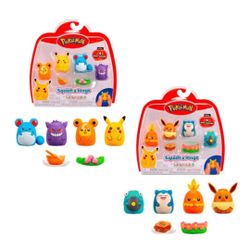 SQAL - PACK 4 FIGURAS POKEMON SQUISHALONGS SURTIDO