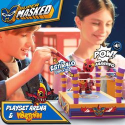 Super Masked Estadio Entrenamiento Con Figura