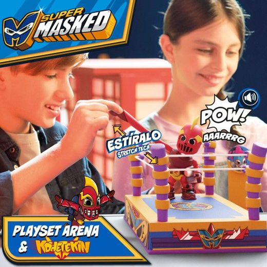 Super Masked Estadio Entrenamiento Con Figura