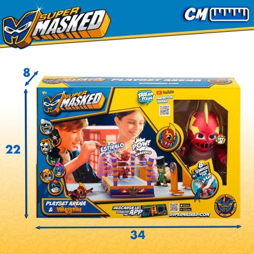 Super Masked Estadio Entrenamiento Con Figura