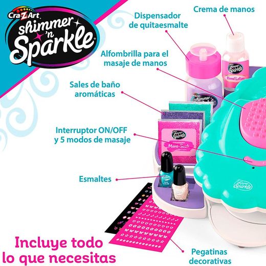 Super Spa De Uñas 5 En 1 Shimmer N Sparkle
