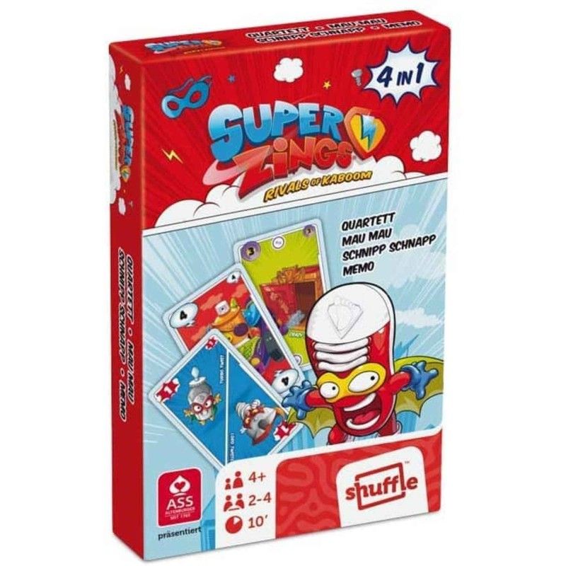 Juego De Cartas 4 En 1 Superzings