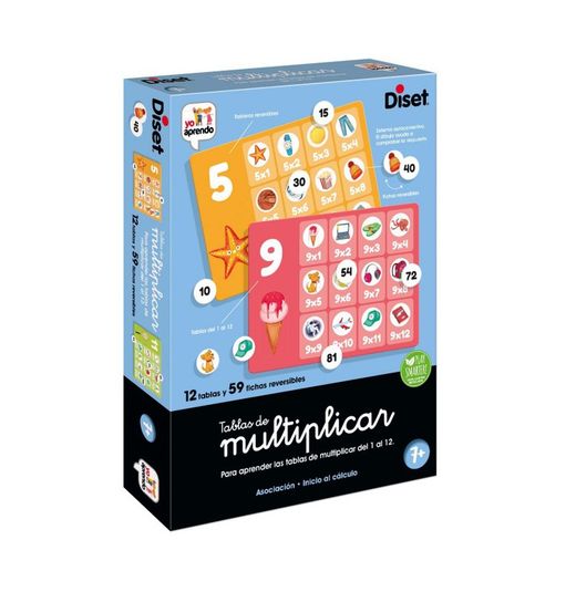 Tabuadas de multiplicação