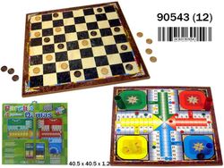 TABLERO 40X40 PARCHIS/DAMAS C/ACCES.