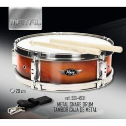 TAMBOR METAL 33 CM CAJA
