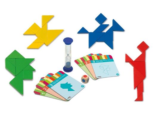 Tangram 4 Jugadores Madera